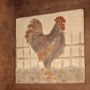 Rustic Rooster Wall Plaque